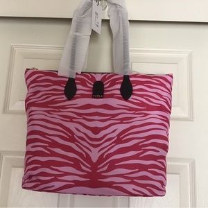 Furla Pink and Purple Zebra Tote